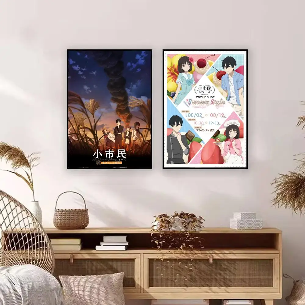 Anime S-Shoshimin Series Poster Premium Art Wall Decor, Simple Ornament for Living and Leisure Areas