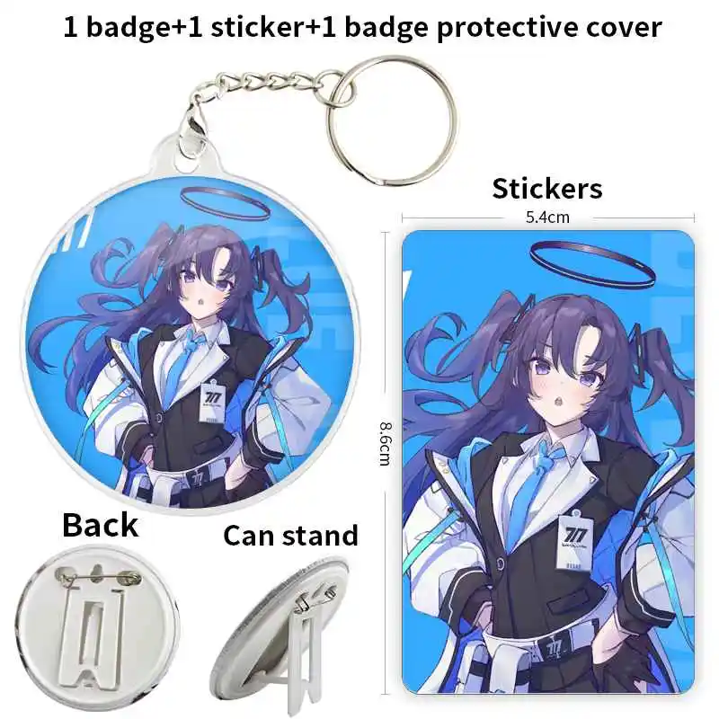 Hayase Yuuka Character Anime Game Badge Brooch anchor Peripherals Pin Decoration Chest tag Lapelinsignias personalizables