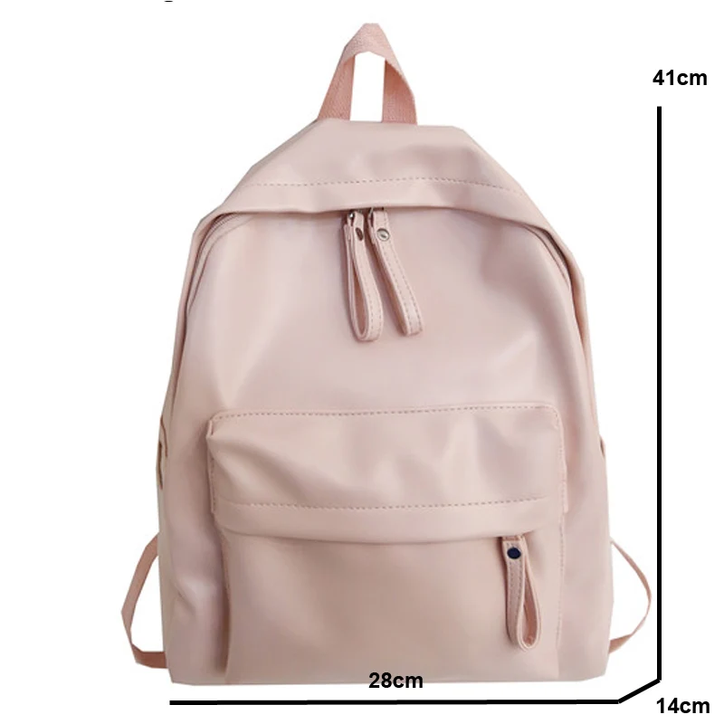 WR Large Capacity Backpacks New Fashion Laptop Bag High Quality Rucksack Trendy Backpack Solid Color School Bag for Girl