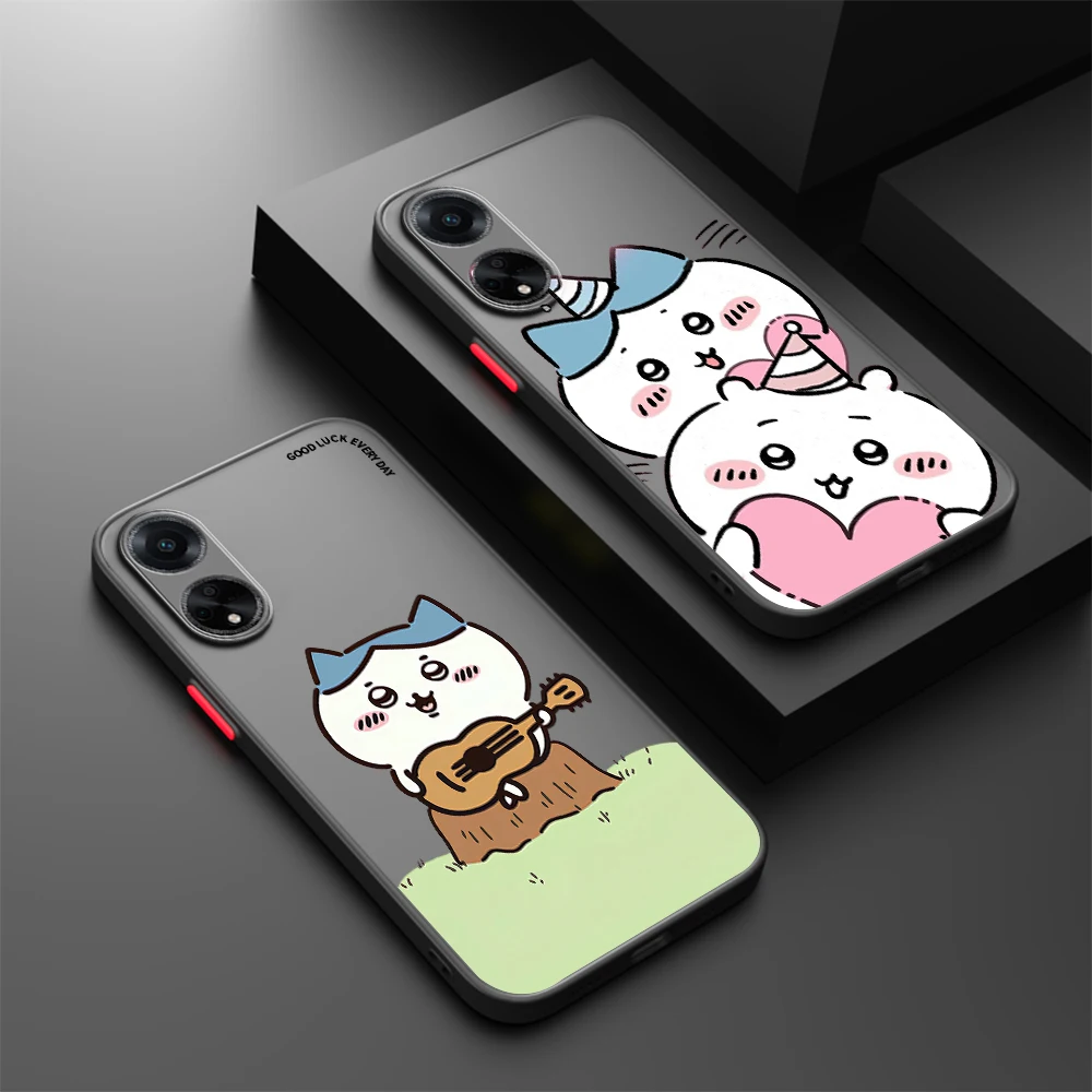 Usagi Chiikawa Hachiware Cute Frosted Translucent For OPPO X5 X3 A54S A5 A94 A16 A53S A57 A74 A72 A96 A98 A78 5G Back