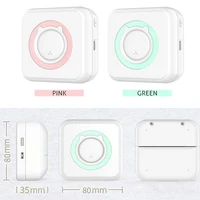 Portable Mini Thermal Printer Wirelessly BT 203dpi Photo Label Memo Wrong Question Printing With USB Cable Imprimante Portable 6