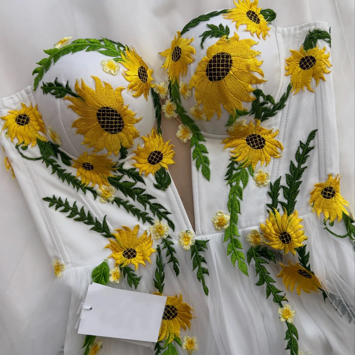 Suknia ślubna z odpinanymi dłu – Embroidery Yellow Dress recenzja i cena