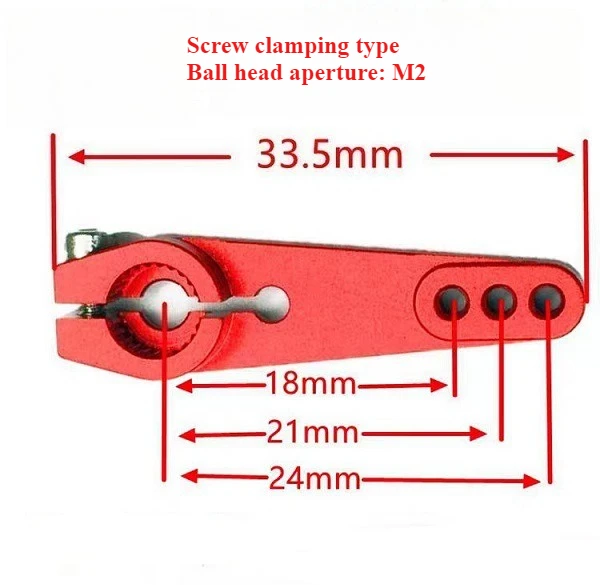 25T metal screw clamping servo arm is suitable for 25T medium-sized servo and standard servo