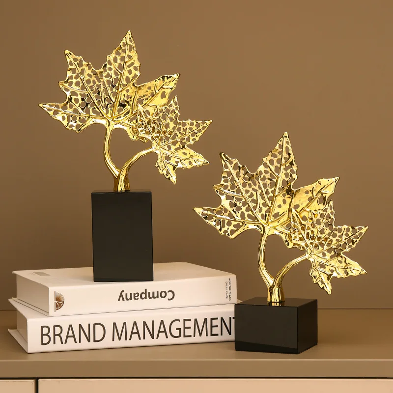 New Chinese light luxury maple leaf high-end ornament creative home living room decoration gift handicraft gift