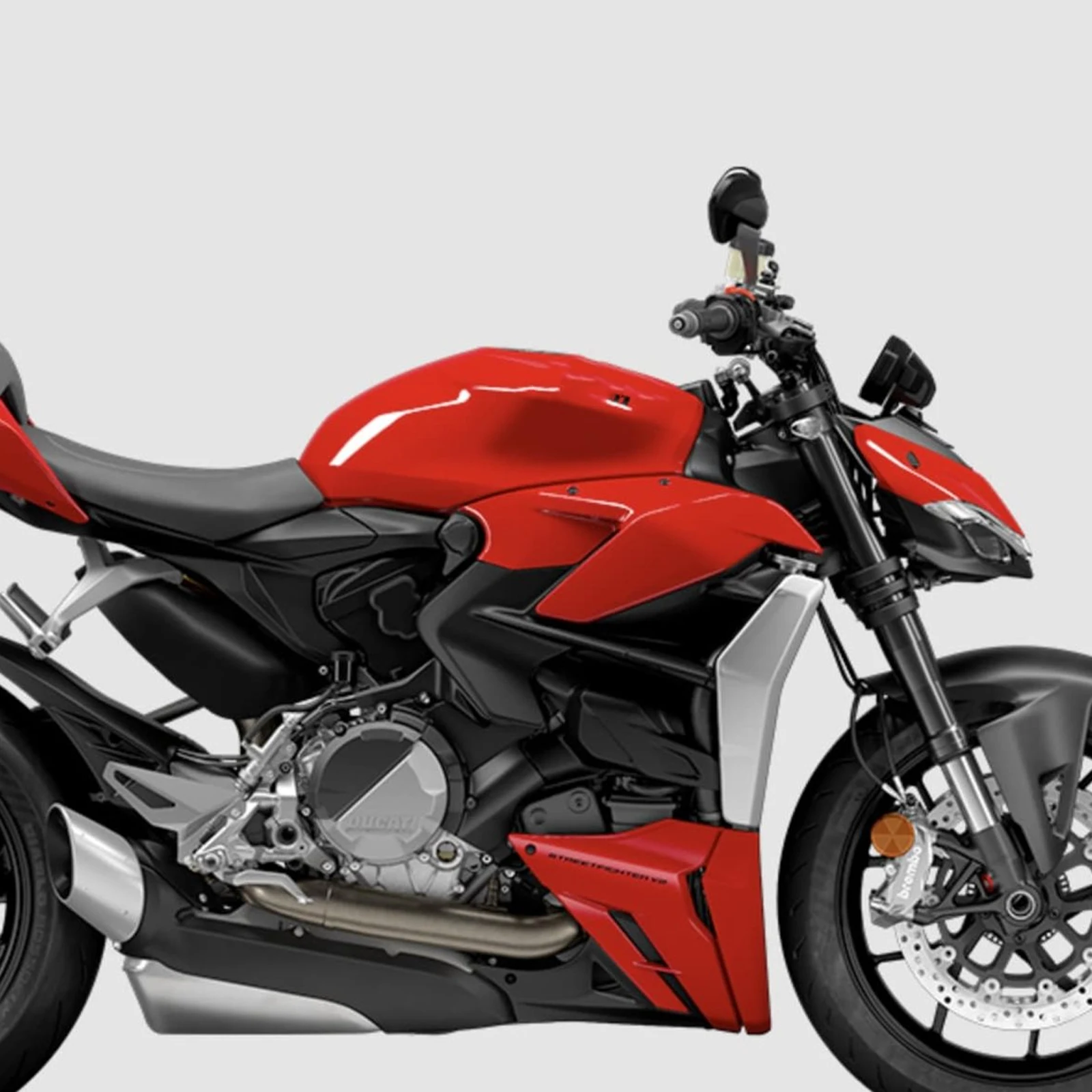 Motorcycle Accessories Front Mudguard Splash Guard For Ducati Streetfighter V2 v2 2021 2022 2023 2024