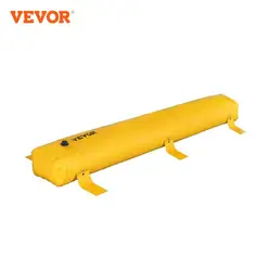 VEVOR Flood Barrier Reusable PVC Yellow Water Soft Folding Diversion Tubes Bags Lightweight Hydro Excellent Waterproof Barrier