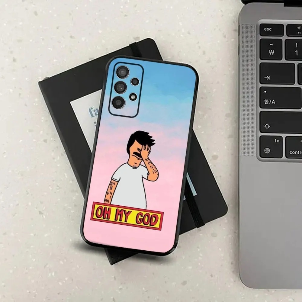 Anime B-Bobs-e Burgers Phone Case For Samsung Galaxy A13,A21s,A22,A31,A32,A52,A53,A71,A80,A91 Soft Black Cover