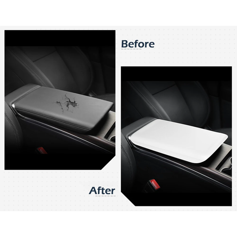 TPE Armrest Box Protective Cover for Tesla New Model X Model S 2023 2024 Center Console Arm Rest Protector Pad Car Accessories