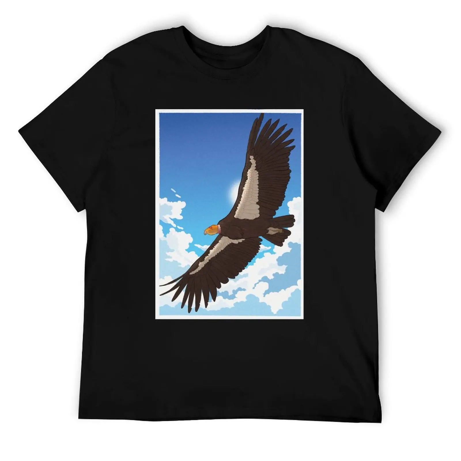 

California condor T-Shirt cotton t shirt man man graphic t shirt t shirts for man graphic vintage T-Shirt