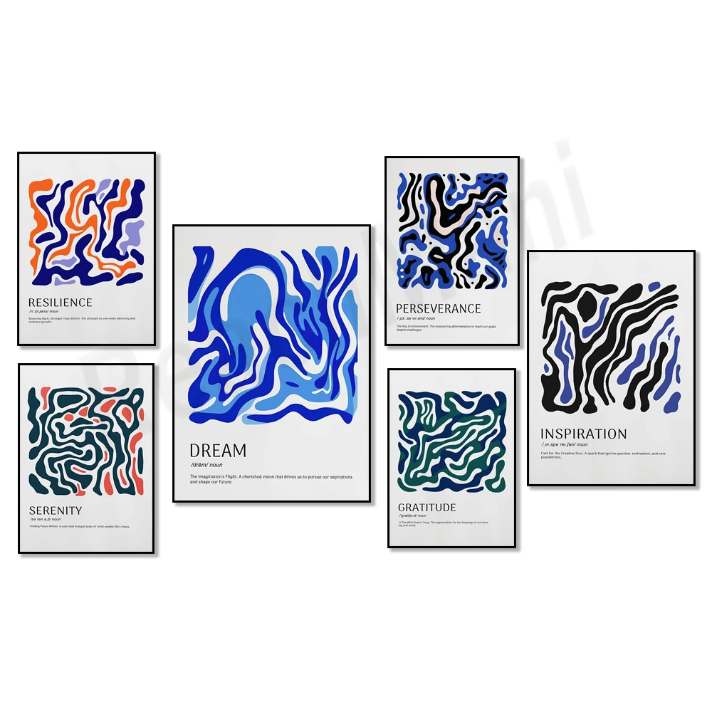 

Dreams, inspiration, serenity, perseverance, gratitude, karma definition print, law of attraction motivational quotes poster