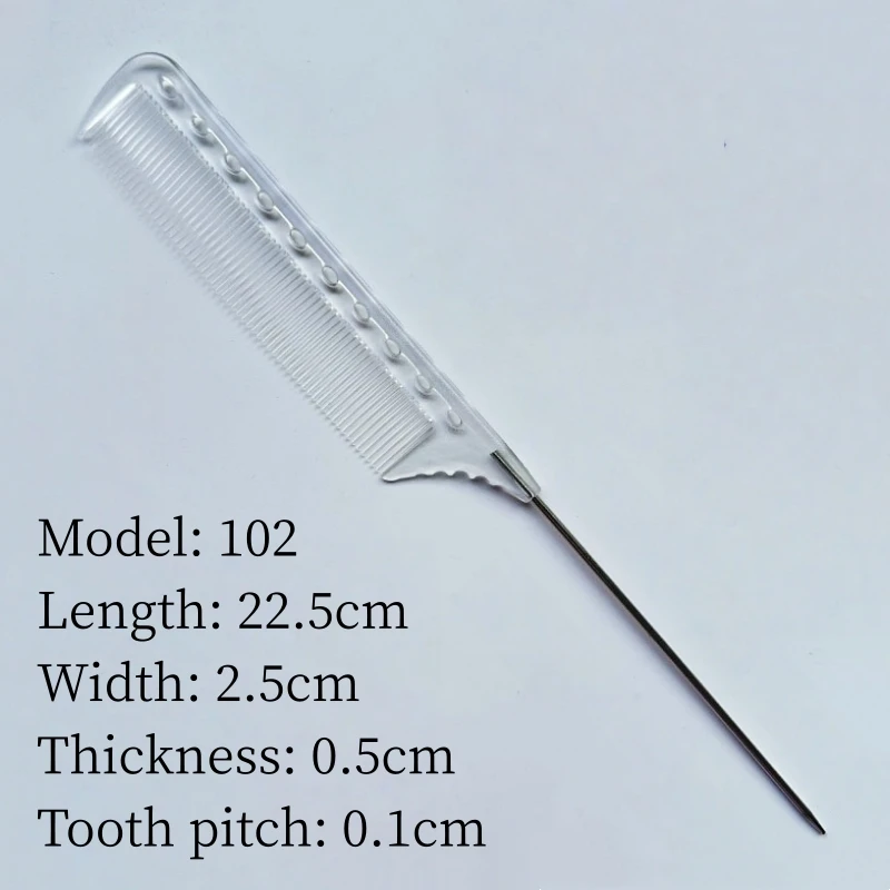 Spitzer Kamm, Friseursalon, Friseurkamm, Friseur, Stahlnadel, spitzer Schwanzkämme, Friseursalon, professionelles Styling, Haarbürste – Detail 18
