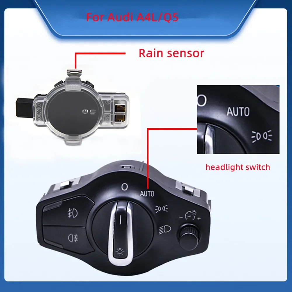 For Audi A4L Q5 modified original high-end automatic headlight adjustment switch wiper wiper rain sensor assembly