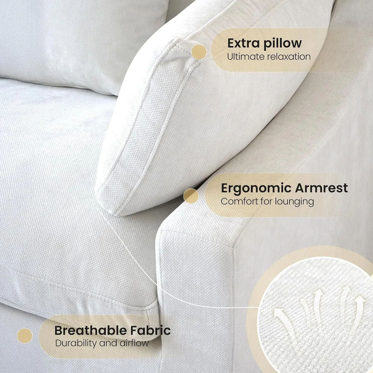 Oversized Modular Sofa,82.68