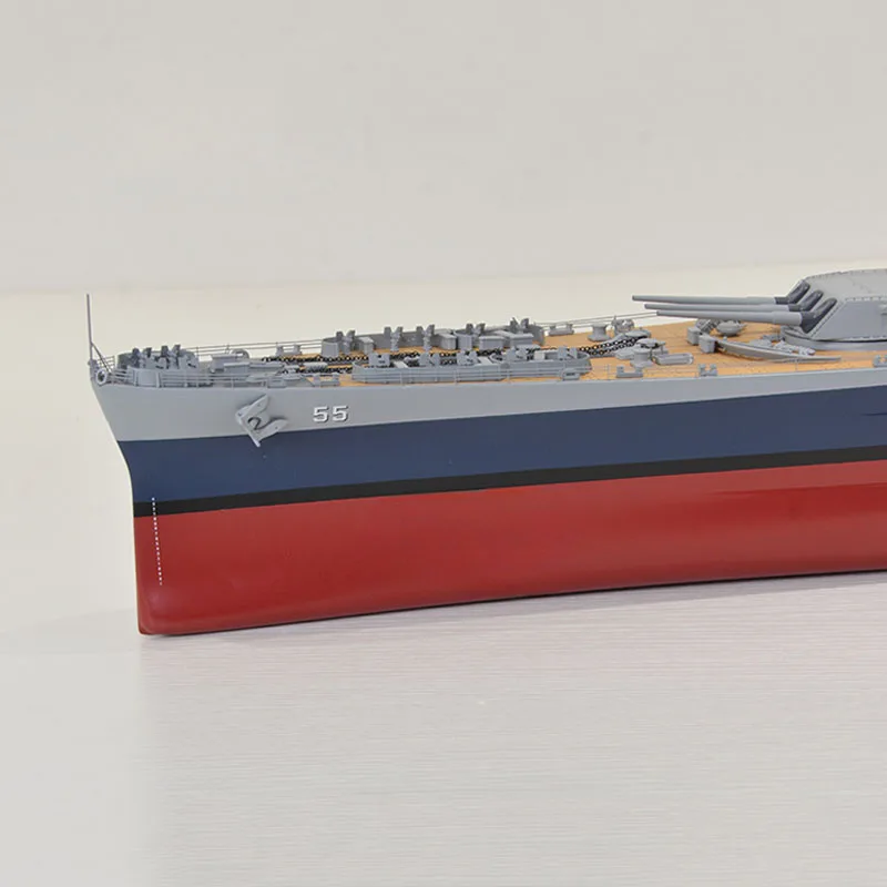 Okręt wojenny 1/200 RC II wojny światowej USA Navy pancernik North Carolina wykończył Model statku zdalnie sterowanego zabawka figurka prezent Model