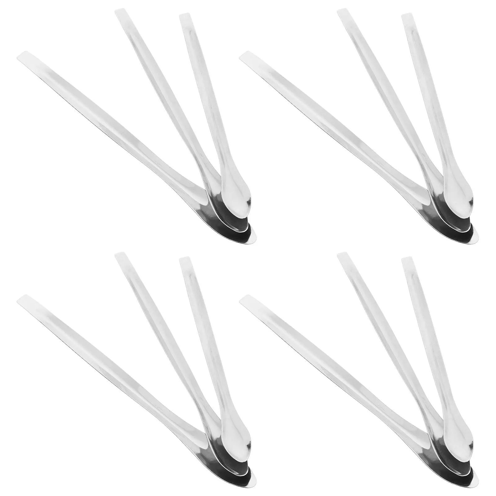 

12 Pcs Steel Spoons Sampling Measure Stainless Lab Measuring Tools Scoops Laboratory