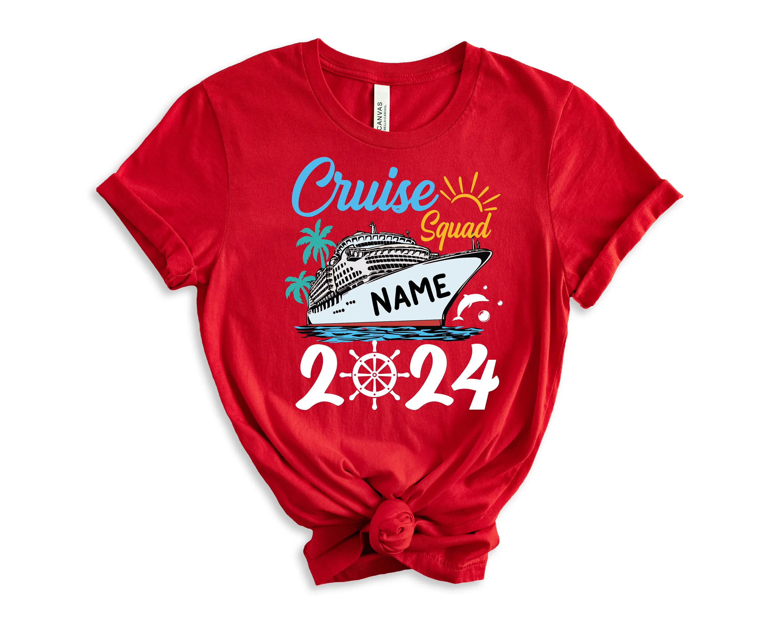 Cruise Squad 2024 Slogan Women T-shirt Vintage Cartoon Cruise Liner Print Female Shirt Hot Fashion Summer Trip Casual Girl Tee