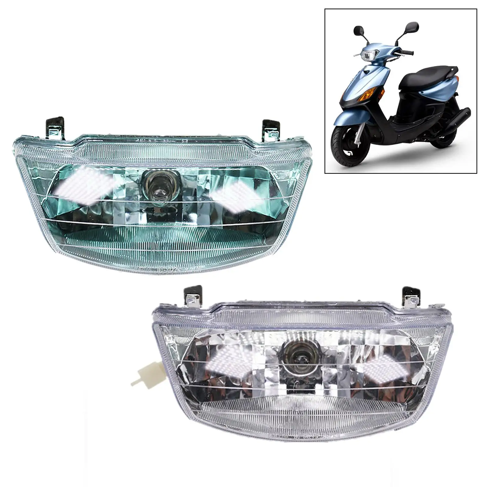 Retro Motorcycle Headlight Assembly High Light Transmittance Headlamp Fit for Yamaha Jog50 ZR Jog 3Yk 3Y Motorcycle Accessories