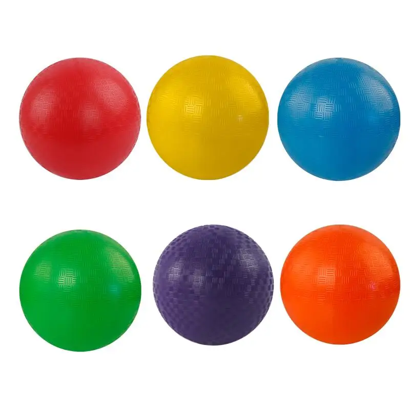 Rubber Kickball 9/6 Inch Playground Balls For Kids Boys Girls Backyard School Sensory Play Sports Indoor Outdoor Games