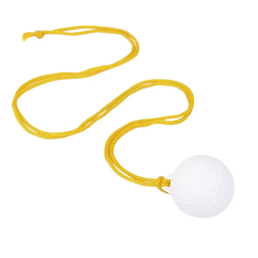 Golf Practice Ball & Rope Lanyard Hit Swing Training Aid Accessory