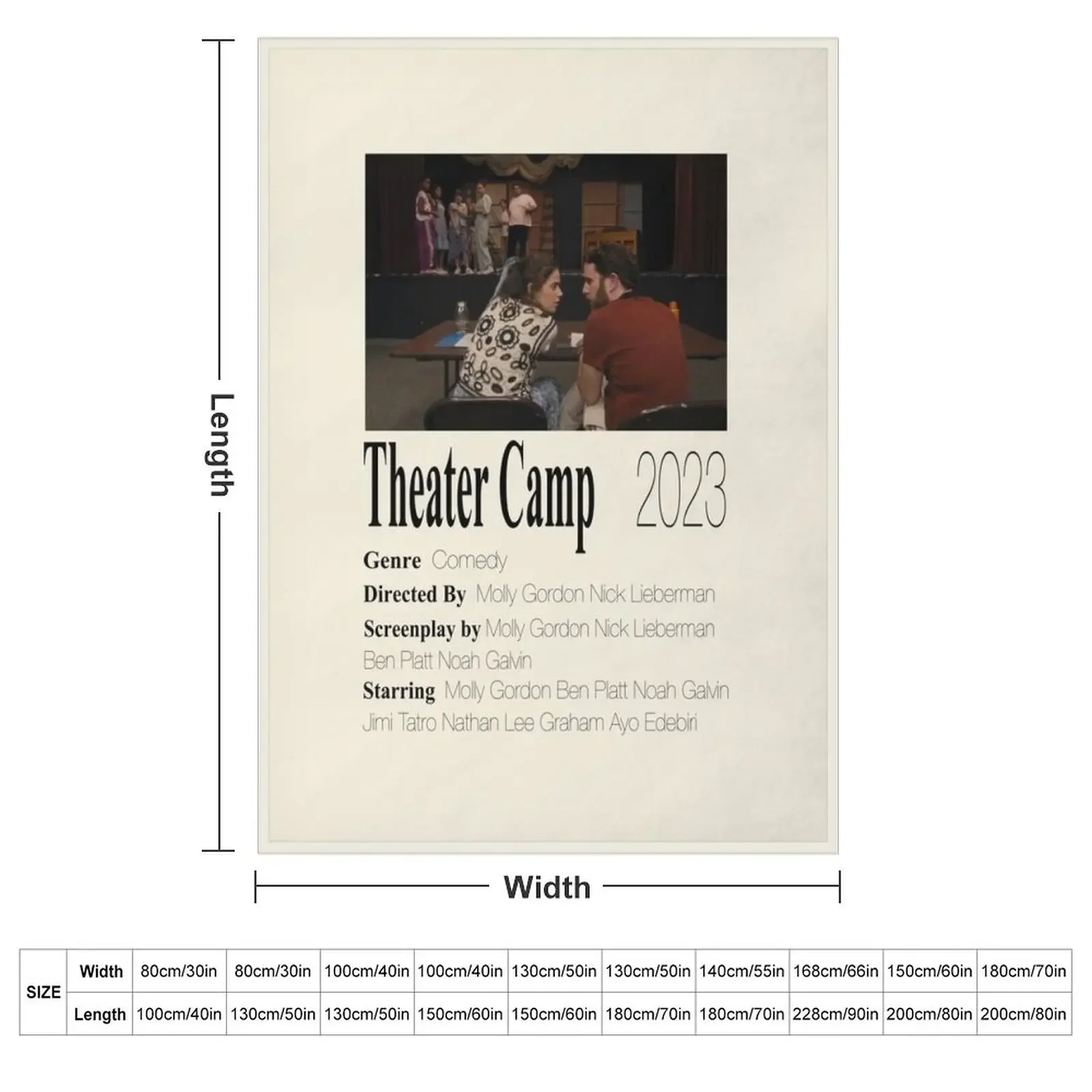 Theater Camp Poster Throw Blanket Hairys Tourist For Decorative Sofa Luxury Throw warm winter Travel Blankets