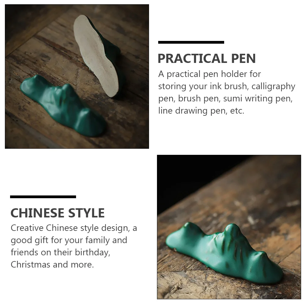 Calligraphy Pen Rack Ceramic Brush Shelf Premium Material Excellent Workmanship for Painting Calligraphy Ceramic Pen Holder