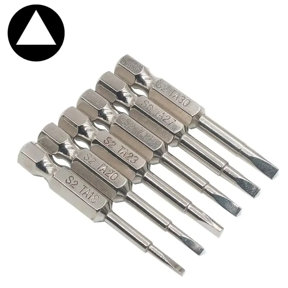 

6 in 1 Triangle Key S2 TA 18 20 23 25 27 30 Electric Screwdriver Bit Set Magnetic Power Screwdrivers Bits Head