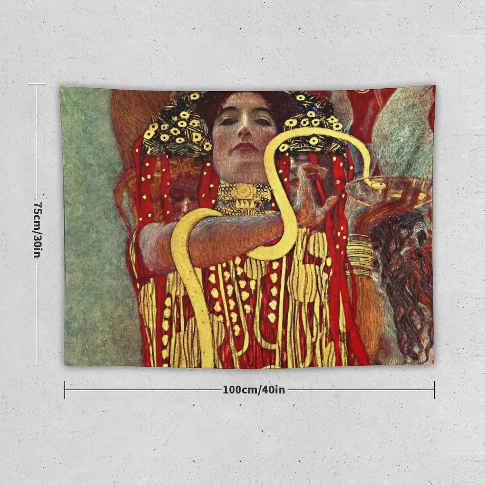 High Resolution Enhanced Gustav Klimt Medicine Hygieia 1907 Tapestry Bedroom Decor Aesthetic Home And Comfort Decor Tapestry