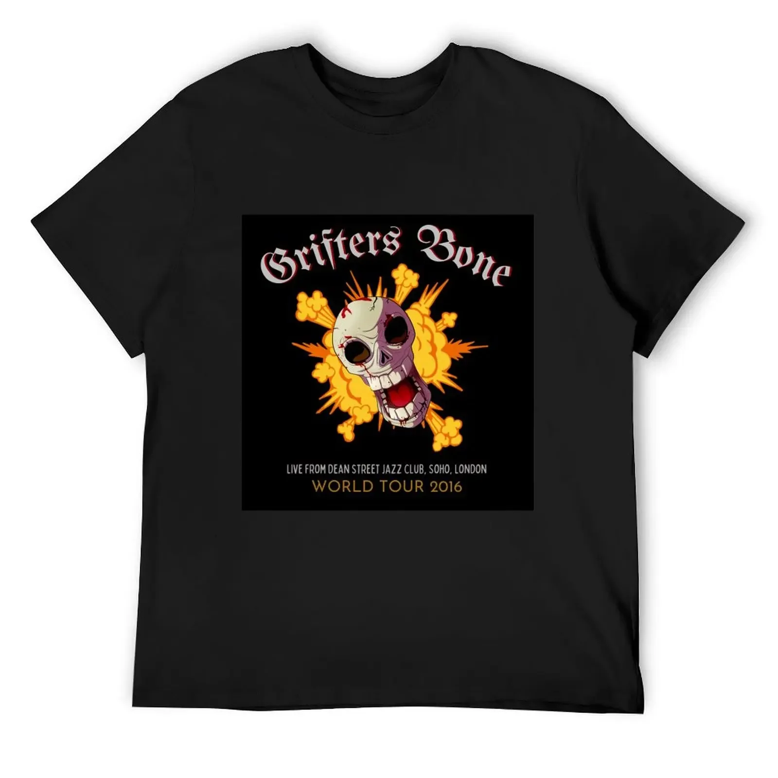 Grifters Bone T-Shirt blacks boys animal print sublime t shirt men 100℅ cotton