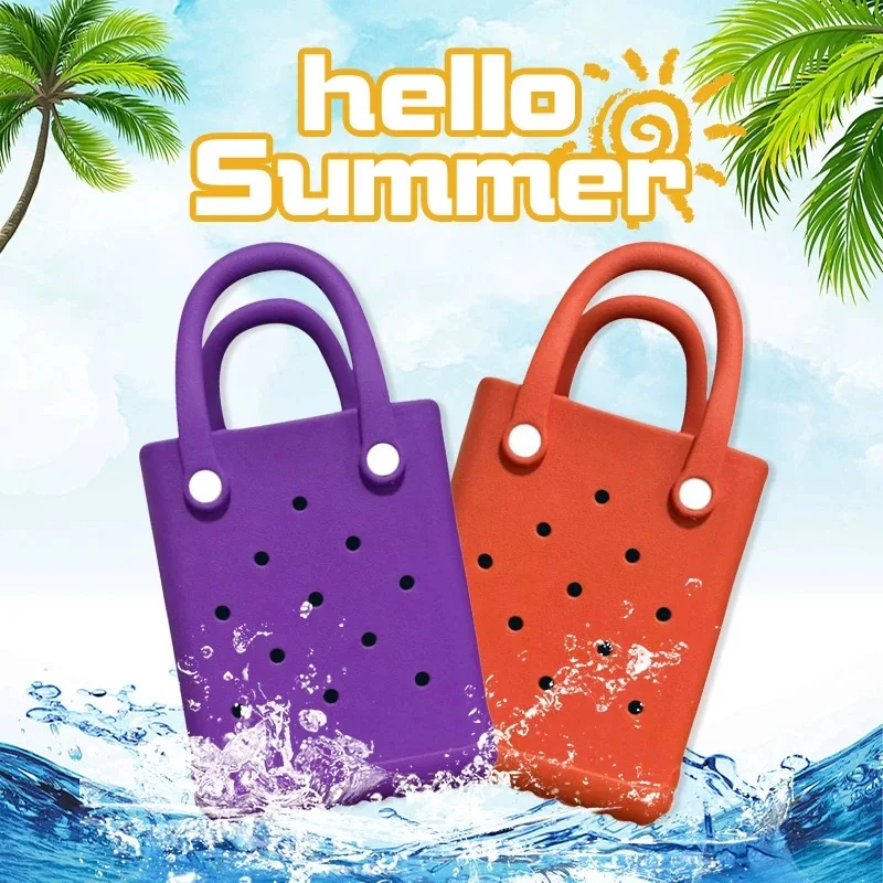 Mini bolso de playa EVA impermeable, bolso de hombro femenino para piscina, cesta de Picnic, bolso de viaje, bolso cruzado de moda