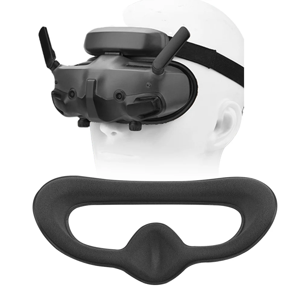 Fodera per cuscino per il viso in schiuma di spugna Comoda copertura per maschera per gli occhi Fodera protettiva per DJI AVATA 2 Occhiali 2/3 Accessori