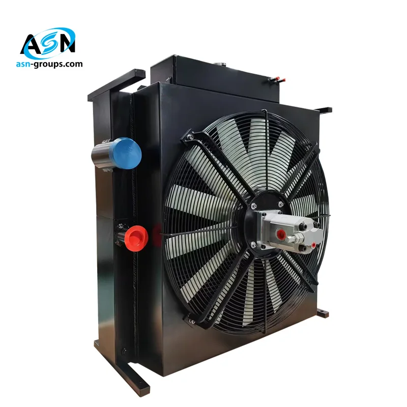 Energy Saving Aluminum Air Heat Exchanger Hydraulic Fan Radiator Assembly for Air Conditioner Compressor Heating Equipment Parts