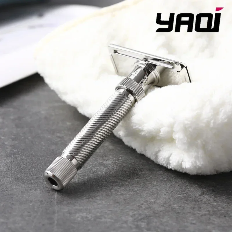2026 Slope Yaqi  Stainless Steel Adjustable Slant Head Mens Safety Razor Beard Shaver Collectibles Gift For Boyfriend