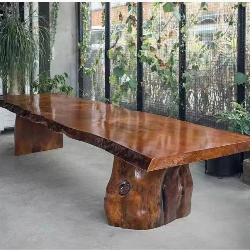 

Solid wood large board tea household modern new Chinese zen log large board coffee office kung fu tea