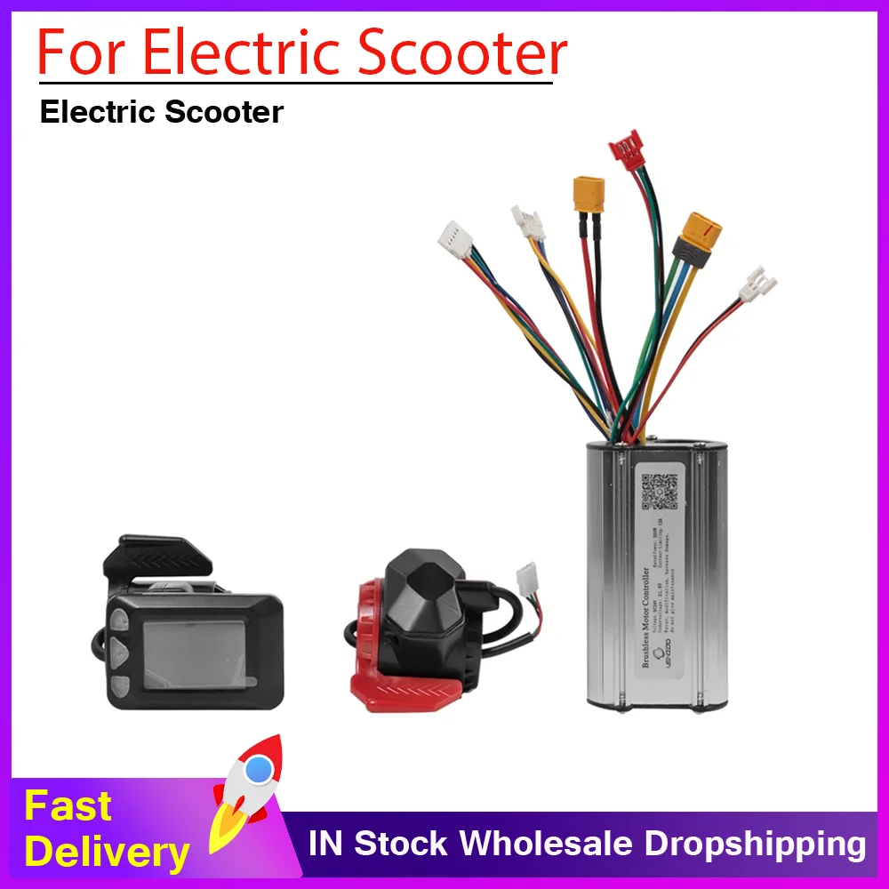 

Комплект контроллера 250 Вт 12 А с дисплеем времени, панелью управления и бесщеточным двигателем, настоящий 5,5-дюймовый контроллер из углеродного волокна для электровелосипедов и скутеров