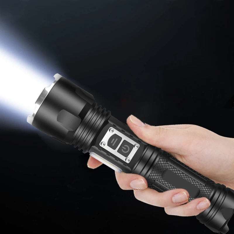 2000 LM Super XHP160 Most Powerful Led Flashlight 18650 XHP160 Led Torch USB Rechargeable Tactical Flashlight Zoom Hand lamp