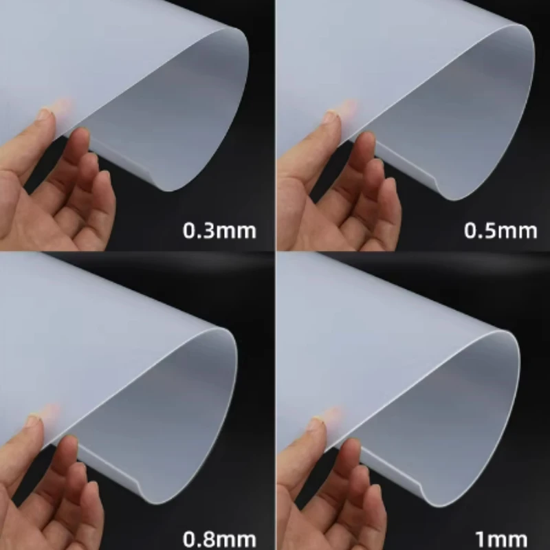 1PCS 0.3/0.5/0.8/1/1.2/1.5mm Thick PE Plate HDPE Polythene Sheet  Wear Resistant Plastic Sheet Waterproof Pad 500x1000mm