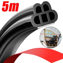 5/1m Car Rubber Door Seal Strip Soundproof Door Seal Trim Universal Noise Insulation EPDM Rubber Waterproof Seals Accessories