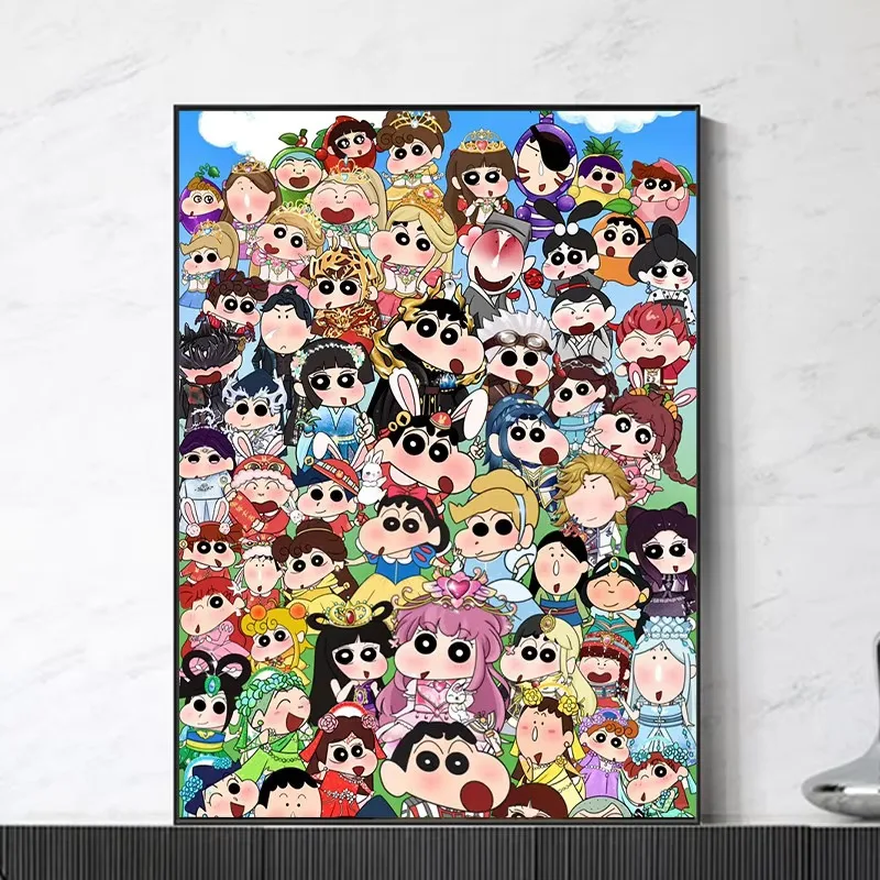 Diamond Painting Anime Crayon Shin-chan Family Mosaic Handmade Art Exquisite Creative Gift Home Decoration