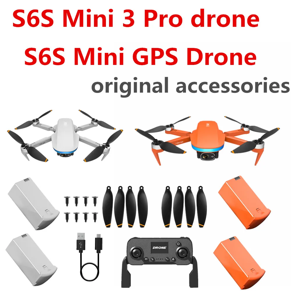 S6S Mini Drone Parts Original Accessories 7.4V 1600mAh Battery / Propeller Maple Leaf / Use For S6S Mini Drone