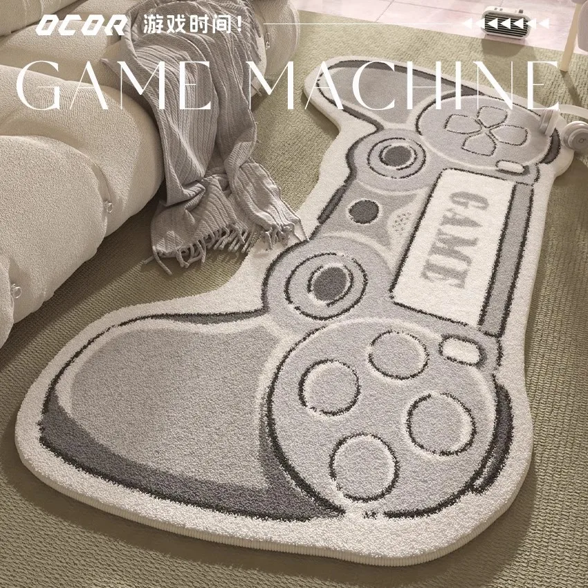 

VIKAMA Imitation Cashmere Carpet Game Living Room Anti-Slip And Dirt-Resistant Floor Mat Bedroom Side Blanket Home Decoration