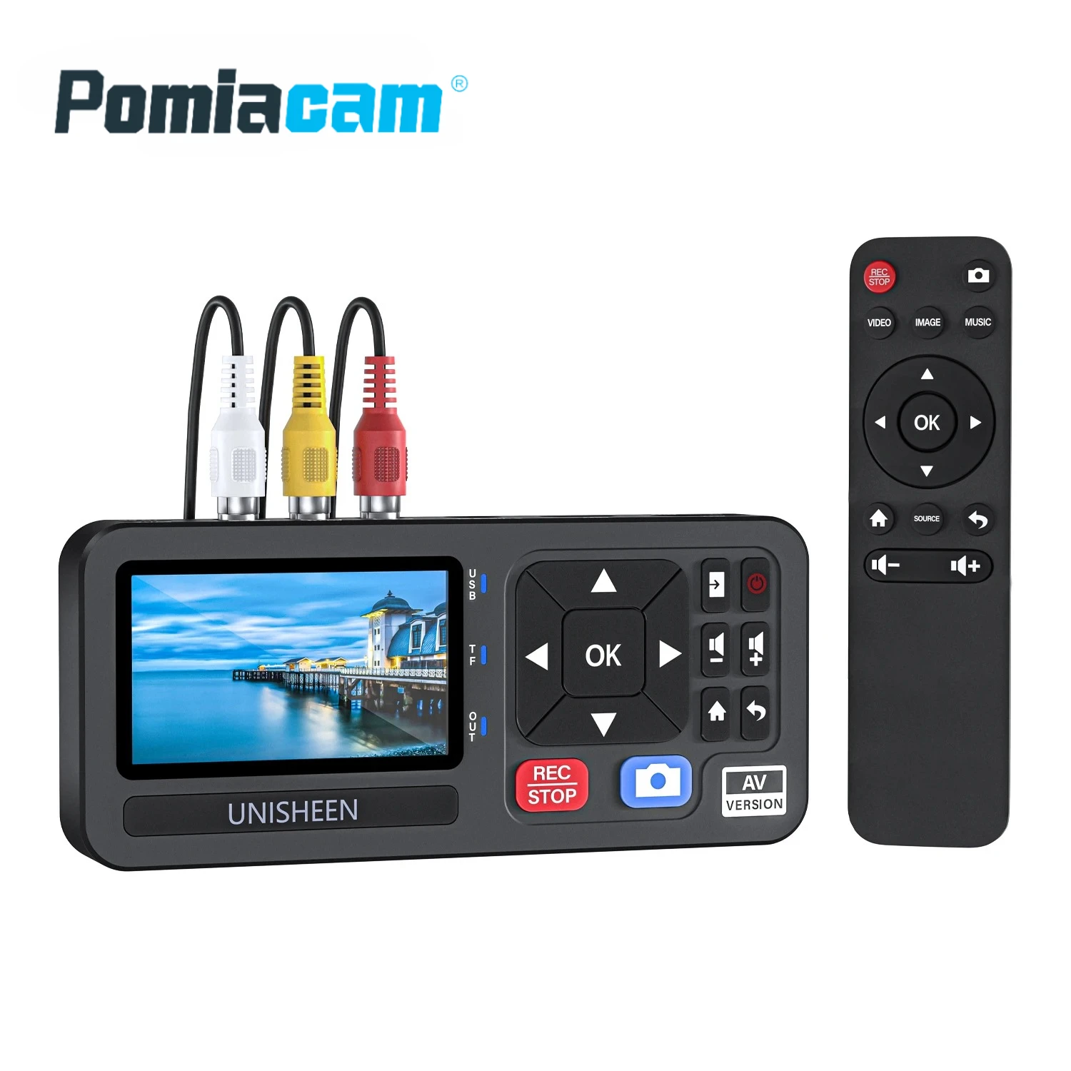 UR230A MINI SD Caja de Grabación de Video Analógica CVBS RCA S-Video, Tarjeta de Captura USB para Cámara, VCR, VHS, Grabadora de Video y MP3