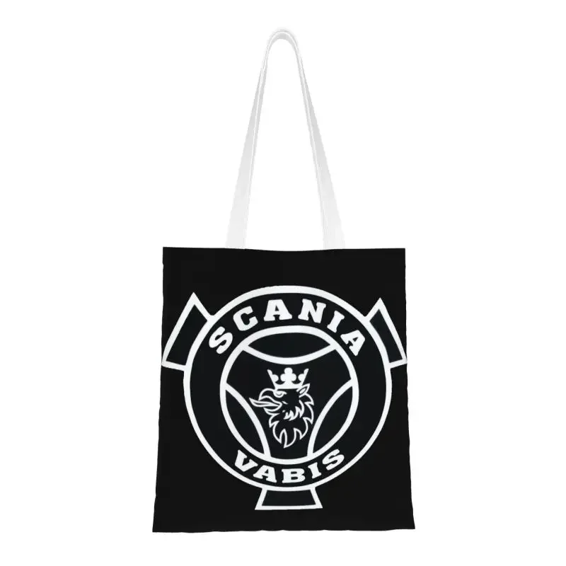 Funny Scanias Printing Shopping Tote Bags Recycling Grocery Canvas Shoulder Shopper Bag