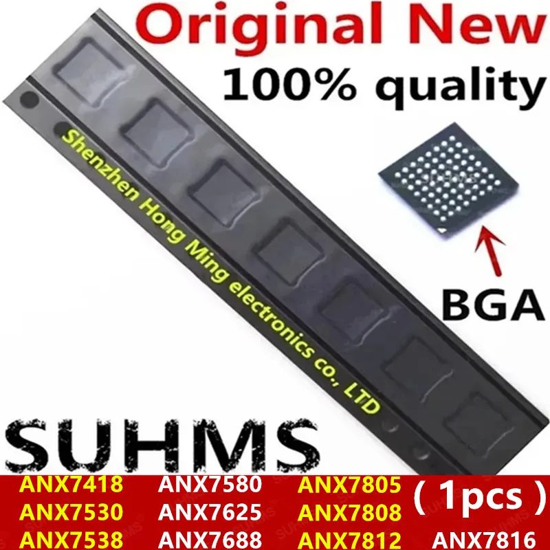 (1 Stuk) 100% Nieuwe Anx7418 Anx7530 Anx7538 Anx7580 Anx7625 Anx7688 Anx7805 Anx7808 Anx7812 Anx7816 Bga