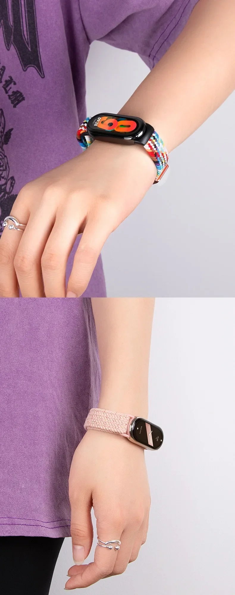 Nylonarmband für Xiaomi Mi Band 11 10 Hochwertiges Atmungsaktives Sportarmband Zubehör für Mi Band 9 8 NFC Ersatz-Uhrenarmband – Detail 4