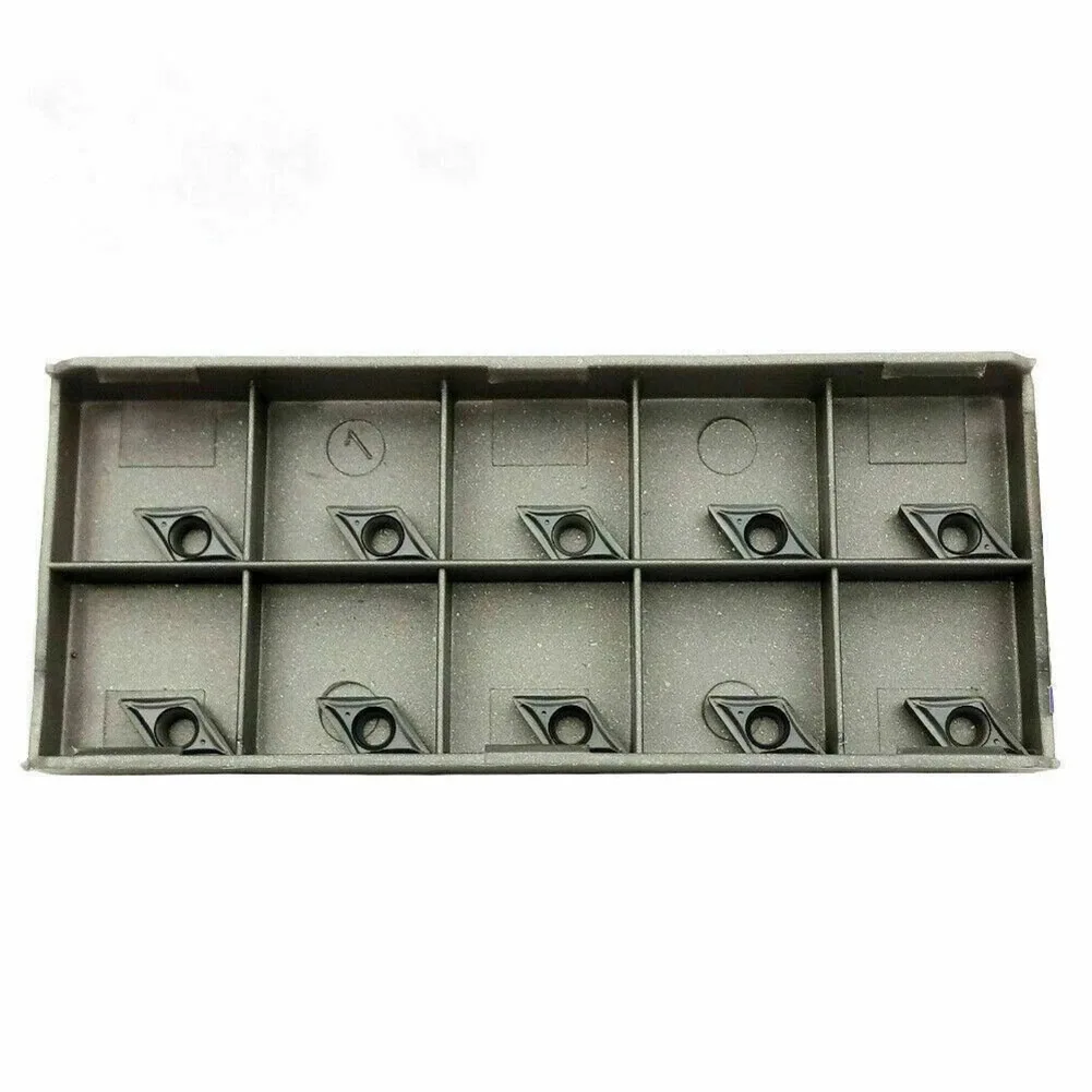 10pcs DCMT070204-SM DCMT 2-1 SM Indexable Inserts For CNC Lathe Inner Hole Turning High Grip Stable Performance DCMT07