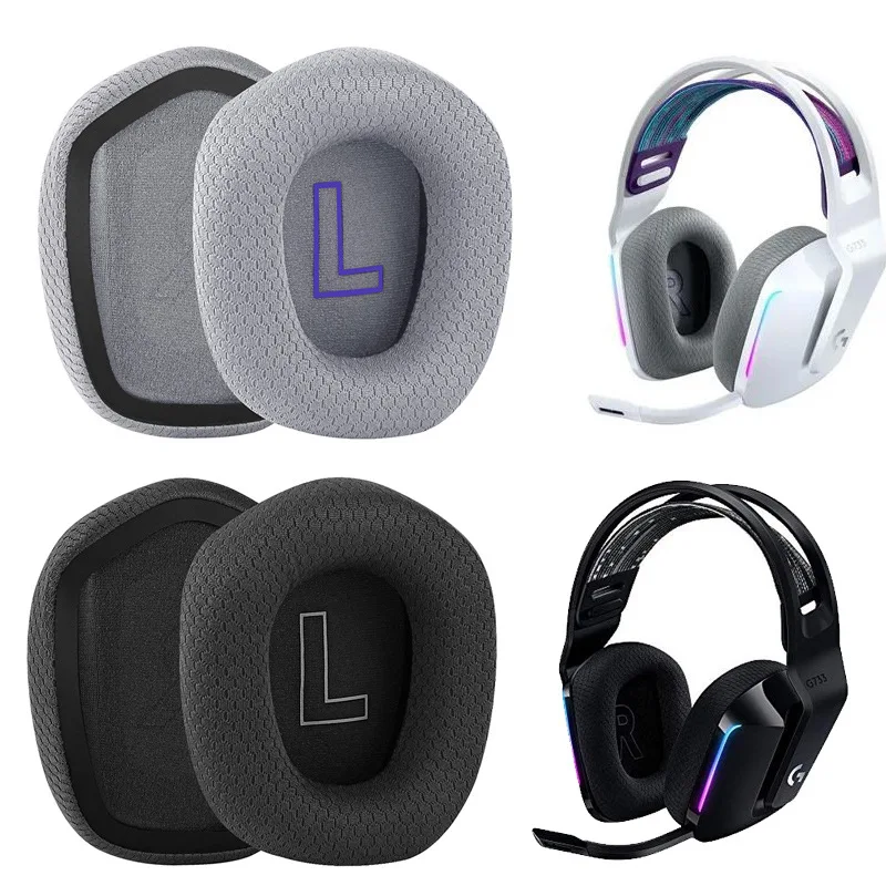 Earphone Ear Pads for Logitech G733 Replacement Earpads Sponge Soft Foam Ear Pad Cushion Cover Headset Headphones Accessories