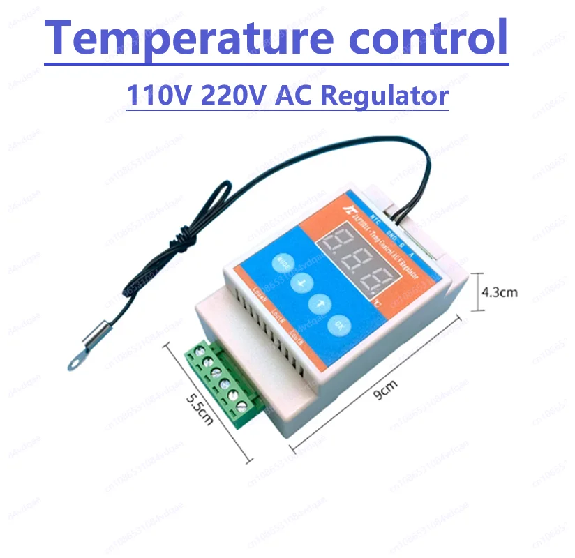 1000W AC 220V/110V chassis cabinet temperature control heating AC fan motor speed regulation thermostat temperature switch