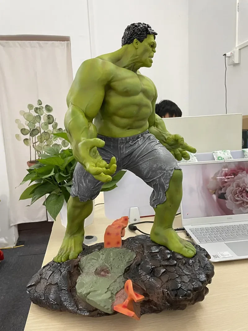 Large Size 1/4 60cm Superhero Green giant Green man Hulk Thanos figure Resin Statue Collection model Home Decoration adult gift