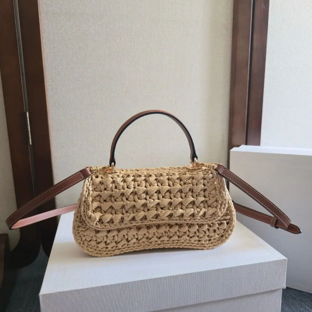 

Vegetable Basket Women Bags Female Summer Beach Bag Lady Travel Bags Designer Handbag Handmade Woven Plastic Shoulder Bag Casual