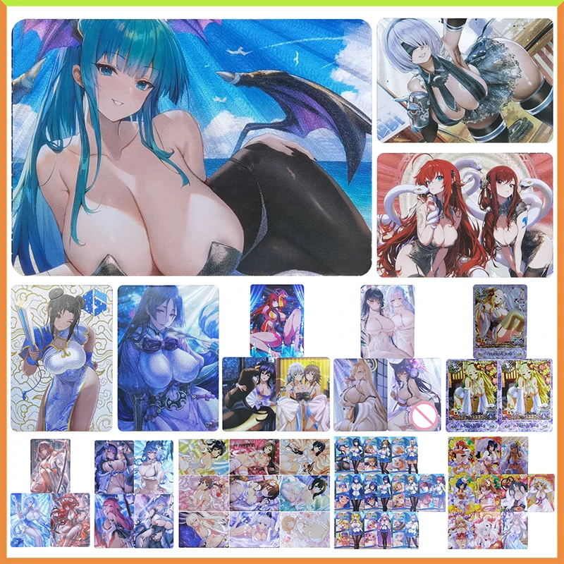 

Anime Goddess Story DIY ACG Collectible Card Chun Li Kakudate Karin Hayase Yuuka Shenhe Ganyu Yae Miko Toy for boy Birthday Gift